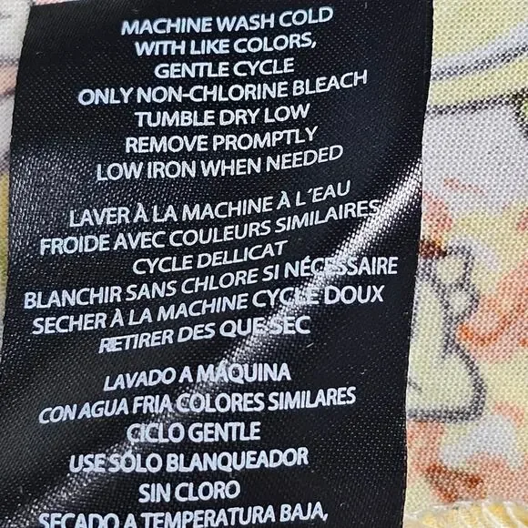 Nickelodeon SpongeBob SquarePants Men's Rayon Button Down Shirt XXL - Picture 12 of 12